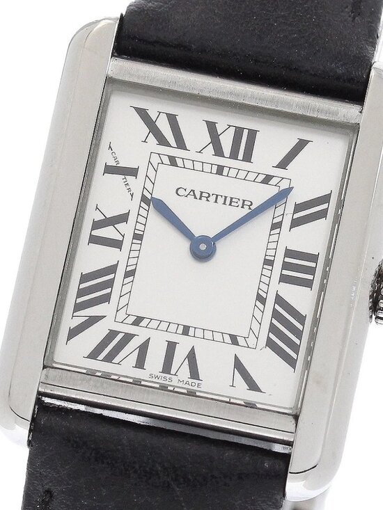 CARTIER Tank solo SM WSTA0030 Silver Dial Quartz Ladies Watch_960882 main image 6